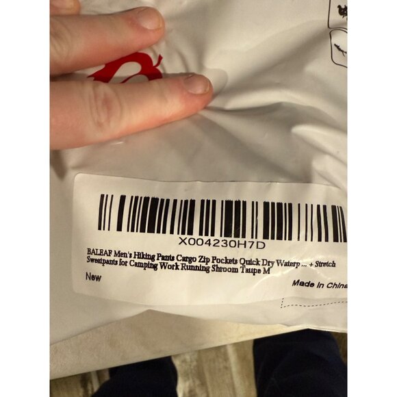 Baleaf Mens Water-Resistant UPF 50+ Athletic Pants Lightweight & Quick-Dry Size - Picture 7 of 7